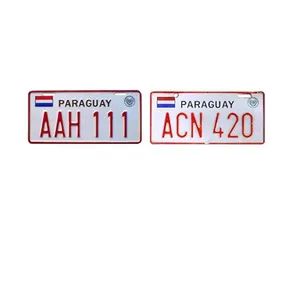 OEM Customized Embossed Decorative License Plates of Paraguay - Zhejiang Shengye Traffic Sign Co., Ltd - China