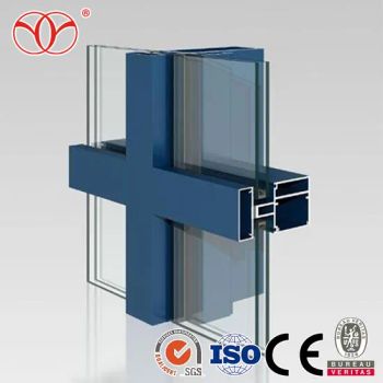 6061 6063 Aluminium Alloy Aluminum Curtain Wall Profiles - Foshan Guangya Metal & Rubber Product Co., Ltd. - China