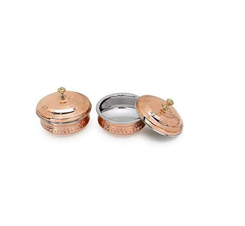 Stainless steel bowl copper plate handicraft best quality customized size copper bowl at wholesale price - HADIYA NOOR HANDICRAFTS - India