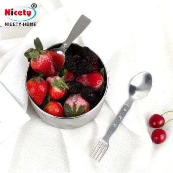 Portable Camping Kitchen Stainless Steel Foldable Flatware 18g Unicolor 11x3.5cm FDA LFGB MOQ100 - Chaozhou Nicety Technology Co., Ltd - China