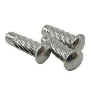 Stainless Steel 304 316 Round Head Type U Hammer Drive Screw Rivet 00# 0# 2# 4# 6# 7# 8# 10# 12# 14# 5/16 3/8 - Fast Hardware Electronic Co., Limited - China