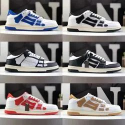 Top Designer Skeleton Casual Skel High Low Shoes Lace up Trainers White Black Skelet Bones Runner Sports Mens Platform Sneakers - Quanzhou Fengze Xiaoshu Pear Trading Co., Ltd. - China