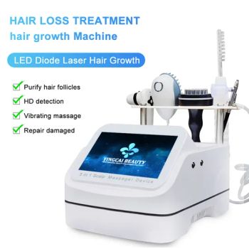 Smart Hair Scalp Hair Massager Vibrating Scalp Serum Dispenser Red Light LED Therapy Hair Analyzer Machine - Guangzhou YingCai beauty instrument co.,ltd - China