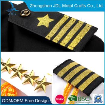 Formal Epaulet 3-1/2" Embroidery Scissors Definition Lord of The Flies Security Guard Uniform Clothing Accessories - Zhongshan JDL Metal Crafts Co., Ltd. - China