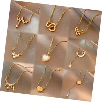 Custom Butterfly Pearl Stainless Steel Heart Star Moon Necklaces Jewelry Women - Guangzhou Gulu Gifts Co, Ltd. - China