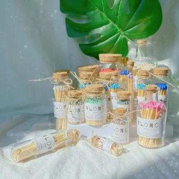 Colorful Factory Wholesale Price High Quality Wooden Match Custom for Candle Hotel Colorful Matches in Jar - Sichuan Yelan International Trade Co., Ltd - China