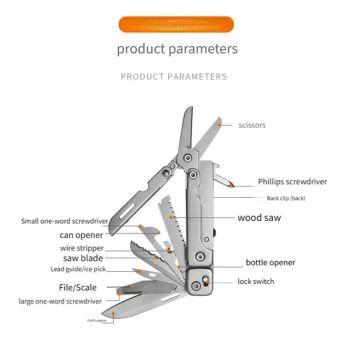 The Latest Multi-Tools Folding Scissor Stainless Steel Outdoor Multifunctional Swiss Knife and Scissor - Ningbo Zhixin Metal Product Co., Ltd - China