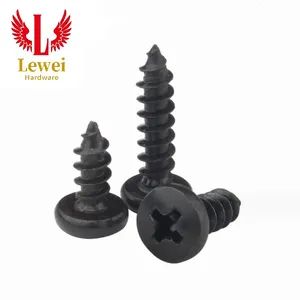 Top Product with Competitive Price Black Oxide Wood Alloy Steel Truss Head Fast Wood Self Tapping Screws Black Zinc Truss Head Screw - Haiyan Lewei Hardware & Tool Co., Ltd. - China