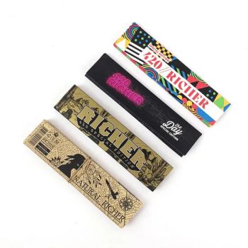 Customized Raw Cigarette Multi Color 100g Kingsize Rolling Papers/Full 50booklets Paper Box Tobacco Rolling Smoking Papers - Richer Industry (Shanghai) Co., Ltd. - China