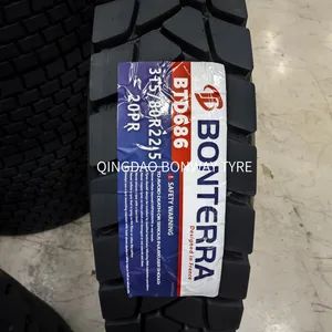 Bonterra 315/80r22.5 Btd866 Tyres for Trucks and Buses Origin China Condition New Pattern Btd686 HS Code 401120 Market 3 - QINGDAO BONWAY INDUSTRIAL CO., LIMITED - China