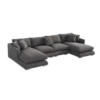 Home Furniture Customized Italian Design Corner Sofa with Chaise and Feather - Fancy Home Furniture Co, Ltd. - China
