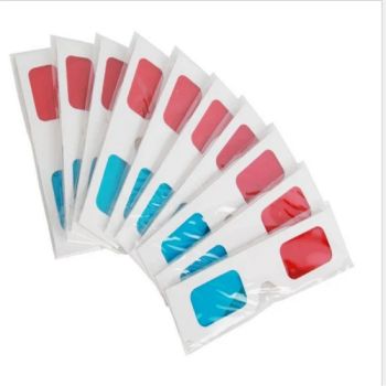 Disposable White 3D Red Blue Paper Glasses for Promotion 3D Glasses - Guangzhou Oklot Trading Company Ltd - China