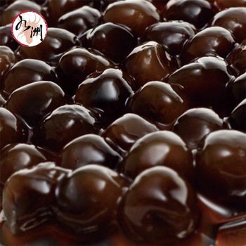 Black Tapioca Pearls Form Bag Volume 3 L Weight 3 Kg Texture Normal Application Boba Flavor Brown Sugar Ingredients - Jiu Zhou - Taiwan
