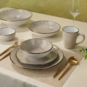 Manufacturers Factory China Porcelain Supplier Dinnerware Bulkbuy Stoneware Dinner Tableware Set Ceramic Kitchenware - Shenzhen Hua Mei Industry Development Ltd. - China
