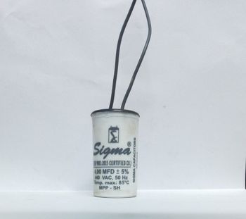 2 Running capacitors, For Fans Terminals 2 Material Plastic Usage/Application Fans Capacitance Values 2.5, 3.15, 4.00 - Agrawal Enterprises - India