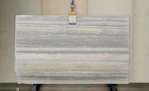 Soft, Serene Light Blue or Blue-Gray, Ocean Blue Travertine for Countertops, Feature Walls, and Flooring - GIM STONE CO., LTD. - China
