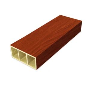 Decorative Materials WPC Squared Hollow Timber Tube PVC Film Column for Ceiling - Foshan Yunjian Decoration Materials Co., Ltd - China