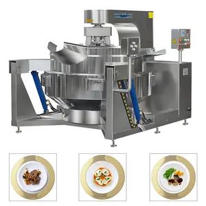 China Big Industrial Commercial Automatic Multi Planetary Tilting Curry Chili Bean Paste Mixing Making Electric Gas Steam Cranberry Stuffing Cook Wok - Shandong Longze Machinery Co., Ltd. - China
