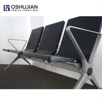 Modern Outdoor Furniture Stainless Steel Garden Bench Seating Chair for Airport Public Waiting Area - Guangdong Oshujian Furniture Co., Ltd. - China