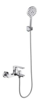 Bathroom Accessories Faucet Wall Mounted Exposed Polished Chrome Solid Brass Bathroom Shower Faucet Mixer Bathtub Mixer Bathtub Faucet - Xiamen Muses Technology Co., Ltd. - China