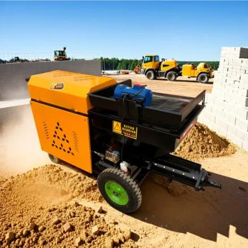 Cement Paint Sprayer Electric Construction Concrete Shotcrete Wall Plastering Rendering Stucco Mortar Spraying Machine - Shandong China Coal Industrial & Mining Supplies Group Co., Ltd. - China
