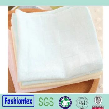 Soft Cotton Baby Muslin Feeding Cloth Handkerchiefs Pure Color Washcloths - Zhenjiang Fashiontex Industries Co., Ltd. - China