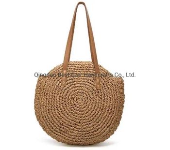Summer Handwoven Bags Purse with POM Poms OEM Yes Sample Free MOQ 500 PCS Origin China Gender Female Design Beach Bag Colors - Qingdao Best Ever Handcrafts Co., Ltd. - China