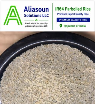 IR64 Parboiled Rice Origin Asia, India Product Type Parboiled Rice Features Clean and Uniform Grains, Excellent Cooking Performance, Firm Texture After Cooking, International Export Standard, Long Grain Parboiled Rice, Organic, Premium Export Quality, Rich Nutritional Value, Suitable for Wholesale - Aliasoun Solutions LLC - United States