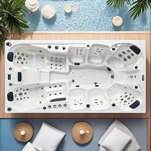 Best Offer Portable Massage Hot Tub SPA 10 Person Swim SPA with Large Seats for Villa Use - Shandong Lotush International Trading Co., Ltd. - China