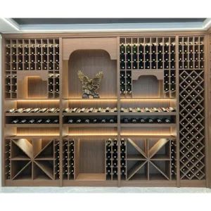 Commercial Stainless Steel Wine Cabinet Whiskey Thermostat Bar Counter Wine Cellar Rack Refrigerator Cooler Liquor Display Racks - Guangdong Planet Kitchen Cabinetry Co., Ltd. - China