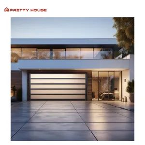 Modern Villa Exterior Insulated Automatic Remote Control Aluminum Sectional Glass Garage Door - Liangjia Doors And Windows (Foshan) Co., Ltd. - China
