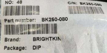 250 Brightkin Ceramic Capacitors, For Fans Terminals 2 Material Ceramic Usage/Application Fans Product Capacitance 250 Type of Capacitors Single Layer - Elsource Consultancy Services Private Limited - India