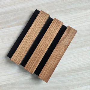 Soundproof Acoustic Wood Wall Veneer Slat Panels Edge Square Origin China Trademark vigor Eco-Friendly E0 Model NO. - Suzhou Vigor New Materials Co., Ltd. - China