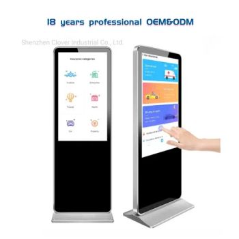 OEM 42inch Indoor Floor Kiosk Stand Totem Touch Screen Kiosk Vertical Touch Screenlcd Digital - Clover Industrial Co., Ltd - China