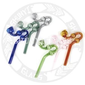 Special Skull Design Oil Burner Hand Pipe Glass Water Smoking Accessories - Kunshan Shunyi Glass Products Co., Ltd. - China