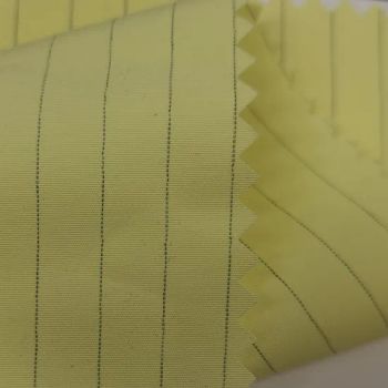 99% Polyester 1% CB Flame Retardant Water Repellent C6 Dwr Bar Conductive Cloth Taslan Stripes Fabric for Ski Suits and Outdoor Jackets - Hangzhou K&M Textile Co., Ltd. - China