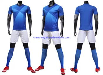 Accept Customized Blue Soccer Wear Uniform Rugby Football Wear for Men - Times Chensheng (Xiamen) Trading Co., Ltd. - China