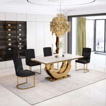 Office Household Apartment Furniture Classical Marble Dining Table - Homeylife Furniture Co., Ltd. - China