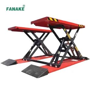Fanake Mobile 3.5t Scissors Car Lift MID Rise Scissor Car Lift - Yantai Fanake Automotive Technology Co., Ltd. - China