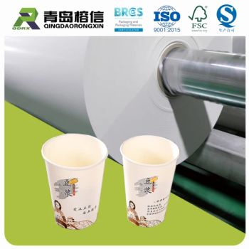 PE Coated Paper 190-350GSM Matt/Gloss 6Inch Roll MOQ100 1Y Origin China Core Size 6 Inch Trademark rongxin HS Code 4811599900 - Qingdao Rongxin Industry & Trade Co., Ltd. - China