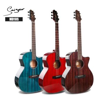 Smiger Solid Mahogany Top Acoustic Guitar Acoustic Guitar Advanced Vintage High Gloss Guitar - Guangzhou Aibo Musical Instrument Co., Ltd. - China