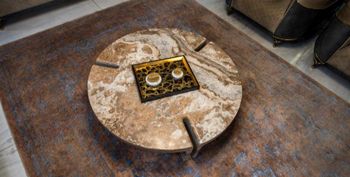 Marble Canyon Height 30 Cm Width 120 Cm Weight 140 Kg Length 120 Cm Stone Type Silver - Utopia Stone - United Arab Emirates
