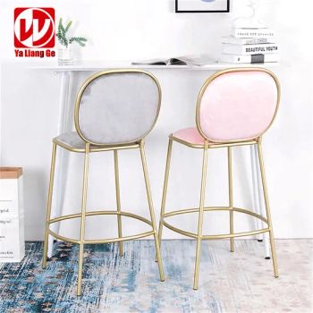 Golden Stainless Steel Bar Chairs for Party Halls Indoor Outdoor Wedding Events High Bar Stools - Foshan Yaliangge Furniture Co., Ltd. - China