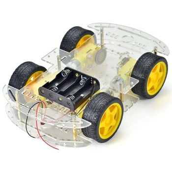 Smart Robot Car Chassis Kit 4 Wheel With Encoder For Arduino Robotics And DIY - Robosap Innovations Private Limited - India