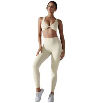 Wholesale 2 Pieces Yoga Set Plus Size Gym Fitness Sets for Women - Yiwu Wanshian Trading Co., Ltd. - China
