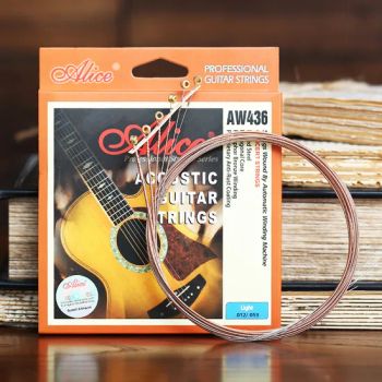 Alice A206 Stainless Steel Phosphor Bronze Acoustic Guitar String Set Anti-Rust Coating Plain Musical Instrument Accessories - Shanghai Sizhen Trading Co., Ltd - China