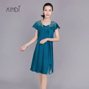 Silk Nightgown 100% Silk Dress Pure Silk Princess Collection Sleepwear - Hangzhou Howmay Silk Co., Ltd. - China