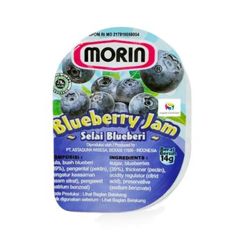 Wholesale Morin Jam 14gr Blueberry Flavor Instant Flavored Jam Carton Packing Halal Certified Bottle Packaging from Indonesia - CV LINTAS TUJUH BENUA - Indonesia