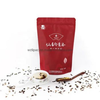Custom Size and Print Ziplock Aluminum Foil Stand up Mylar Heat Seal Zip Bags Pouch for Tea Package Bag - Wenzhou TRADE-STAR Co., Ltd. - China