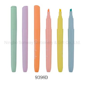 Promotional Gift Multicolor School Plastic Permanent Highlighter Marker Pens - Ningbo Blue Bridge Import & Export Co.,Ltd - China